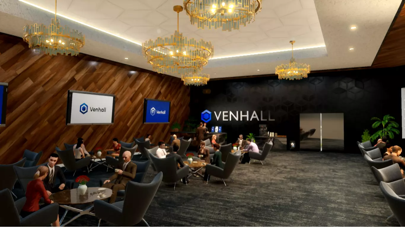 venhall interactive 3d virtual event venue building business matching hall for networking and partnership